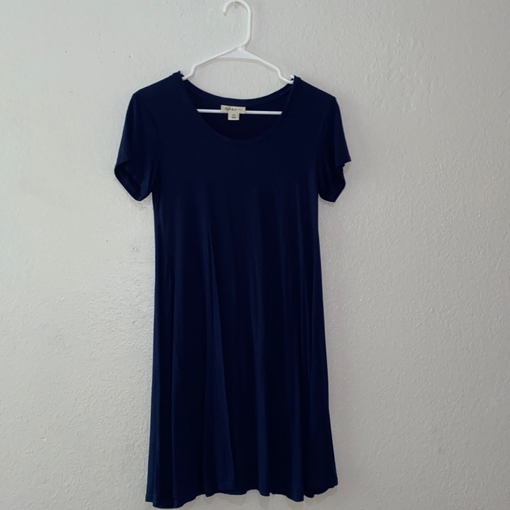 Navy T-Shirt Dress